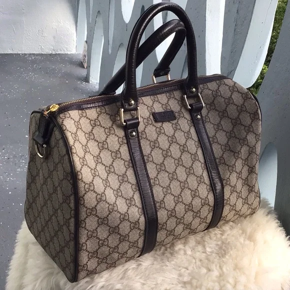 Authentic Gucci Monogram GG Plus Boston Top Zip Tote - Picture 11 of 16